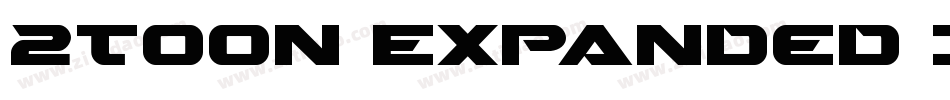2Toon Expanded Italic字体转换